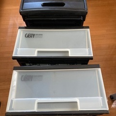 【値下げ】プラスチック引き出しケース　3個　