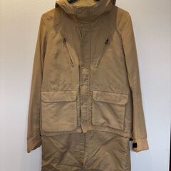 【引取¥500-off】HARE ハレ ブルゾン マウンテンパーカー S ベージュの画像