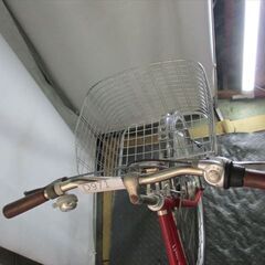 D971　★限定特価★ 中古自転車 【　27インチ　赤　軽快車　3段　LEDオートライト 】の画像