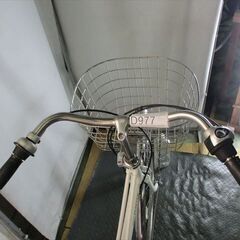 Ｄ977　★限定特価　整備済み★ブリヂストン　ロココロイヤル★ 中古自転車 【　27インチ　白　ベルト 】 の画像