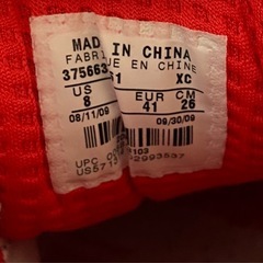 値下げ‼️Nike Zoom バスケットボールシューズ ホワイト/レッドの画像