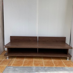 ローボード　テレビ台　ダークブラウンの画像