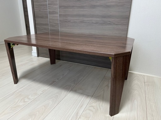 【渋谷】ローテーブル 折りたたみ 幅75×奥行50×高さ32cm