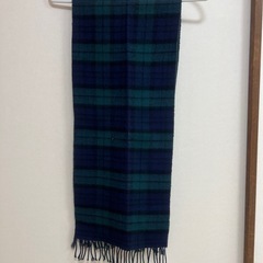 チェック柄マフラーの画像