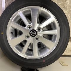 値下げ　
14インチアルミホイール&タイヤ 