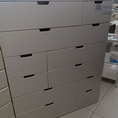 ★ジモティ割あり★ IKEA チェスト ホワイト H144×D4...