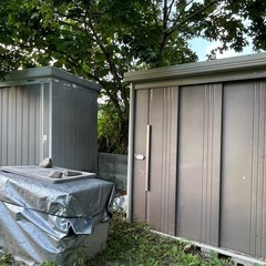 予約済み 新発田引き取り 4年使用 サイズ大きめ タクボ物置