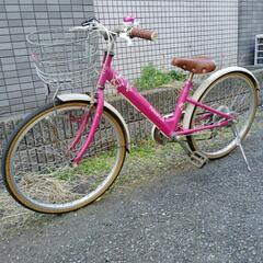 キッズサイクル　22インチ6段変速付き