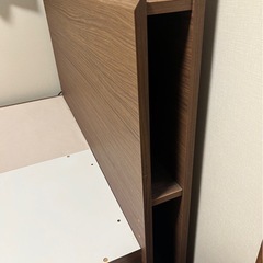 【取引中】ニトリ　セミダブルベッド(マットレスセット)の画像