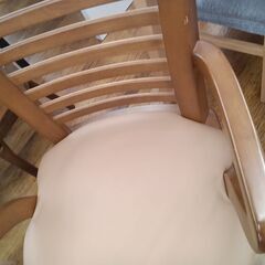 ★ジモティ割あり★  ダイニングチェア ブラウン H×D×W クリーニング済み MT3429の画像