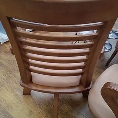 ★ジモティ割あり★  ダイニングチェア ブラウン H×D×W クリーニング済み MT3429の画像