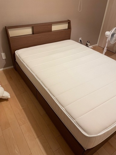 ニトリ 収納付きダブルベッドフレーム&マットレス ニトリ ベッド