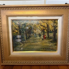 37.「外苑」髙橋一善 油絵