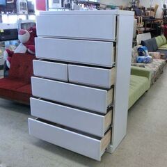 チェスト 6段 ホワイト 幅約90cm 白 大型 ハイチェスト タンス 衣類収納 Nセレクト サンコウ 大容量 札幌 西野店 チェスト 6段 ホワイト 幅約90cm 白 大型 ハイチェスト タンス 衣類