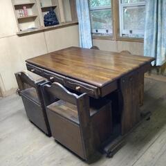 家具調テーブル＆椅子4脚