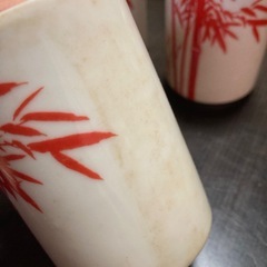 竹柄の湯呑み　5客×2種　計10客セット　レトロの画像