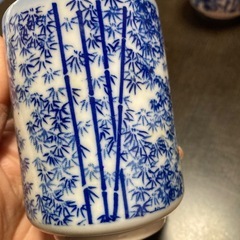 竹柄の湯呑み　5客×2種　計10客セット　レトロの画像