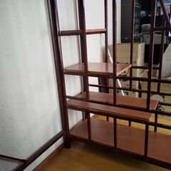 【八王子・1/25or26直接引取限定】階段付きパイプロフトベッド HT70-102の画像