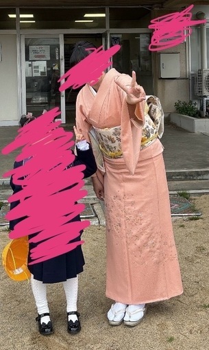 ますいわ屋謹製 総刺繍 訪問着 ピンク 一つ紋