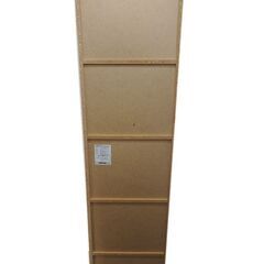 新札幌◆YAMAZEN/山善 5ドア収納棚 収納庫 CMTB-5DR◆ライトブラウン系 440×290×1760 No.3070の画像