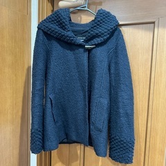 メイソングレイ★31,900円　ポップコーンスライバービット付ジャケット　モヘヤ ショートコートの画像