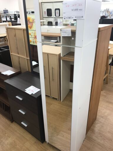 ★ジモティ割あり★  ドレッサー ホワイト H160×W40×D37 クリーニング済み KJ7638