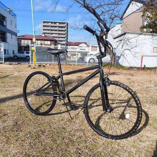 FUN EASY BMX 24インチ マットブラック サドル・チェーン・ベル新品！ (キタキタサイクル) 味鋺のBMX の中古あげます・譲ります｜ジモティーで不用品の処分