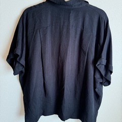 (*^^*)【LOWRYS FARM】黒 ゆったり半袖トップス　 Mの画像