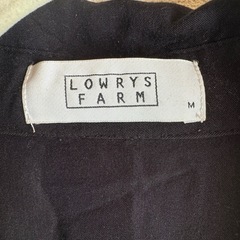(*^^*)【LOWRYS FARM】黒 ゆったり半袖トップス　 Mの画像