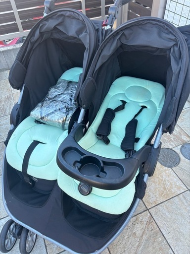 【美品・値下げ】2人乗りベビーカー Britax b-agile