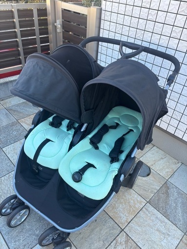 【美品・値下げ】2人乗りベビーカー Britax b-agile
