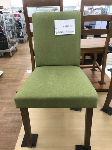 ★ジモティ割あり★  ダイニングチェア グリーン H×W×D クリーニング済み KJ7644