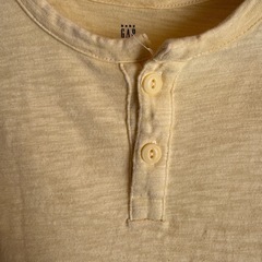 (*^^*)【baby GAP】ヘンリーネック Tシャツ イエロー 100の画像