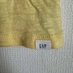 (*^^*)【baby GAP】ヘンリーネック Tシャツ イエロー 100の画像