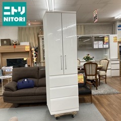 S745 ⭐ NITORI ワードローブ クローゼット WISH-60B 幅59.1cm USEDの画像