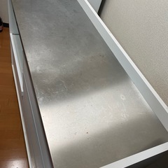 ※決定※ステンレス台　幅120　キッチンボード　レンジ台　ホワイトの画像