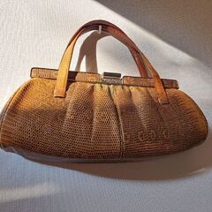 蛇皮のハンドバック　昭和　レトロ