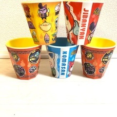 妖怪ウォッチ メラミンカップ 5個セットの画像