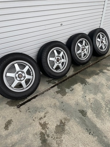 15インチ6J+53  114.3-5穴アルミ　スタッドレスVRX