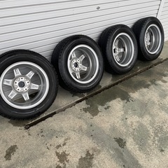 15インチ6J+53  114.3-5穴アルミ　スタッドレスVRXの画像