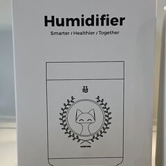 ①新品USBコンパクト超音波式加湿器卓上　アロマ対応 LEDライト付　猫の画像