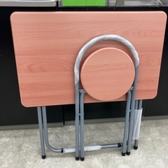 【お持ち帰り大特価】未使用品　ナカバヤシ　折りたたみデスク&折りたたみチェア ナチュラル