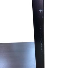 【レガストック川崎本店】木製天板 3段スチールラック オープンラック 木目調 ダークブラウンの画像