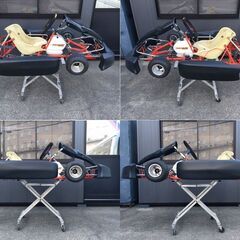【値下げ/現状で/高級品/希少】　MARANELLO/マラネロ　レーシングカート　フレーム・シート・バンパー・タイヤ・フロントカウル・カートスタンドの画像