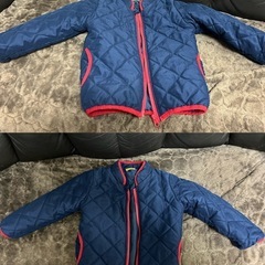 子供100 キッズ  2点セット　モッズコート パーカー 中綿 ボアコート 子ども 男の子 裏起毛 子供服 アウター  中綿ジャケット もこもこ 防寒着 ふわふわ 秋冬 の画像
