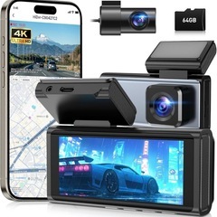 ドライブレコーダー 4K 車載カメラ 前後カメラ 小型ドラレコ