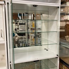 JAJAN コレクションラック 飾り棚 上置き付 LED付 中古の画像