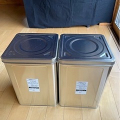 一斗缶2個セット　空き缶　食品保管　焚き火　燻製　BBQ ロケッ...