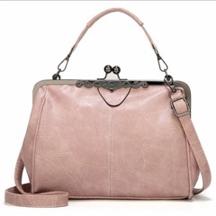 ⭐︎未使用⭐︎レザー風バッグ　スモークピンクの画像