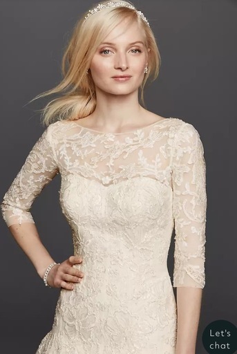 ケネディ夫人マリリン•モンロー御用達　正統派ブランドOREG CASSINI 9号ウェディングドレス